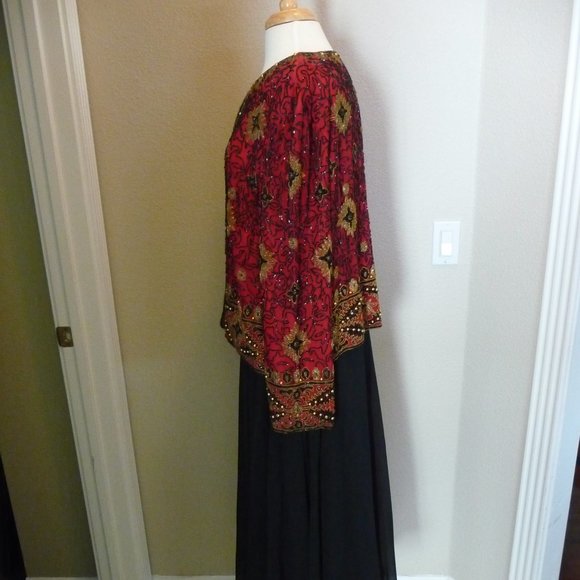 Papell Boutique Beaded Evening Jacket - Picture 5 of 10